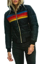 Women's Zip-front Bomber Jacket – Dark Blue