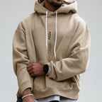 Men's Pullover Hoodie – Regular-Fit Drawstring Layer