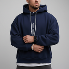 Men's Pullover Hoodie – Regular-Fit Drawstring Layer
