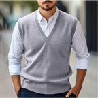 Men's Knitted V-Neck Sweater Vest