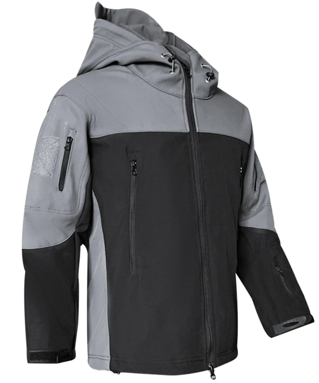 Men's Parka in Camouflage with Adjustable Hood