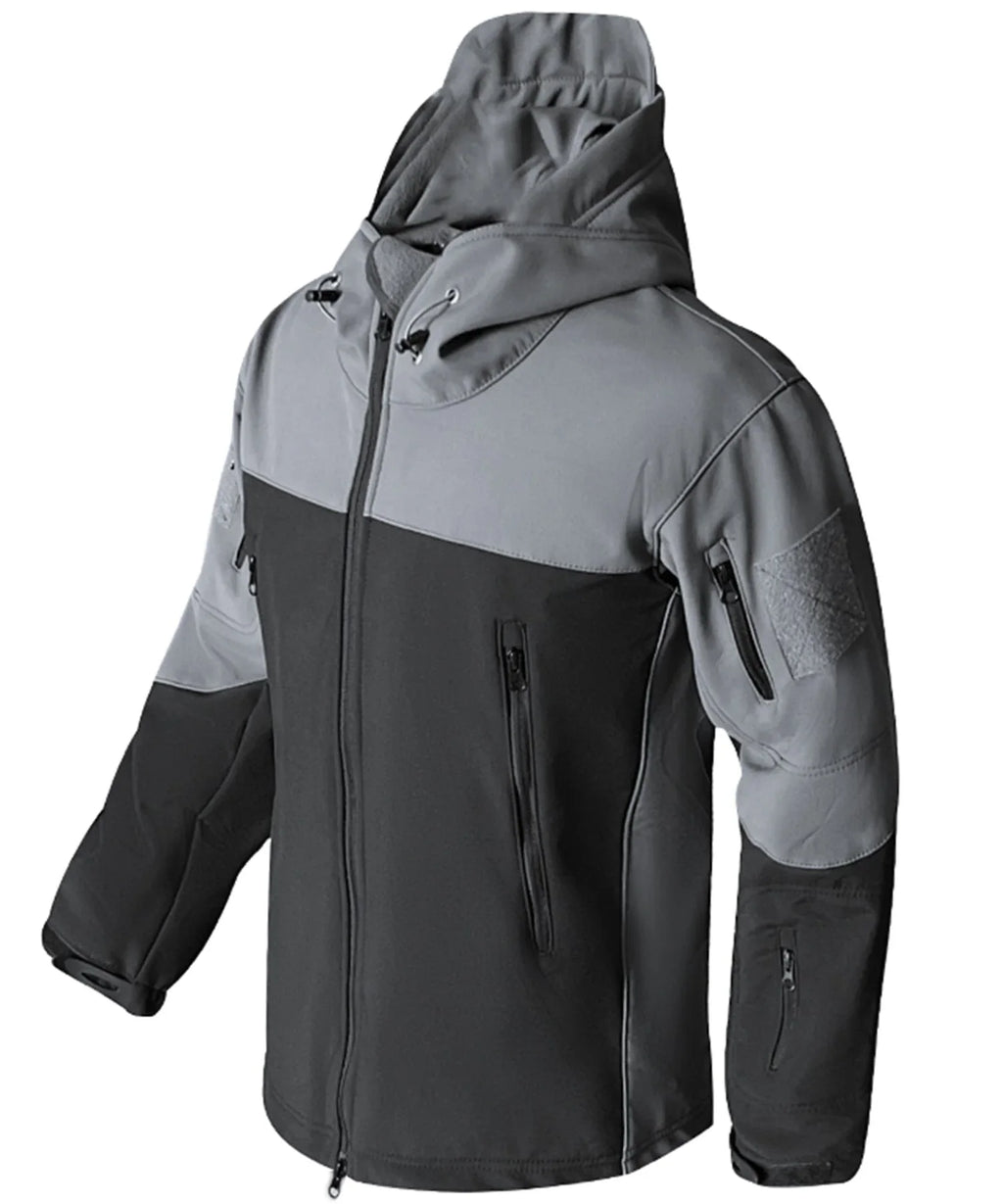 Men's Parka in Camouflage with Adjustable Hood