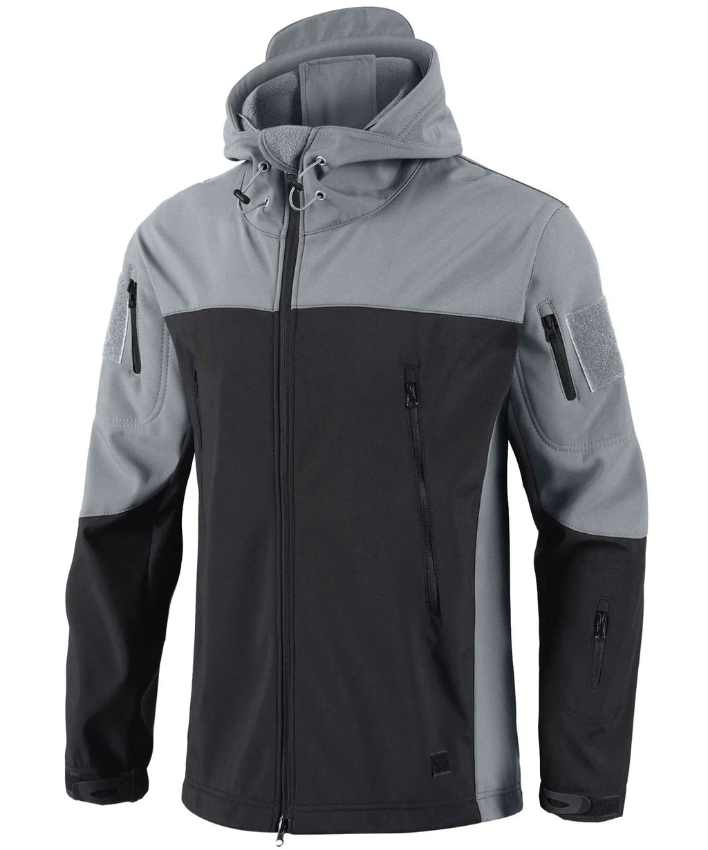 Men's Parka in Camouflage with Adjustable Hood