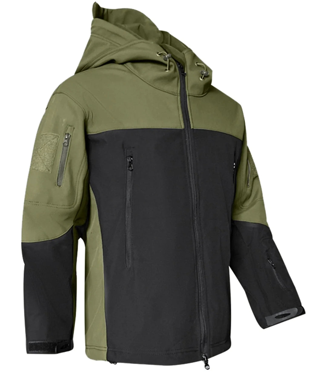 Men's Parka in Camouflage with Adjustable Hood