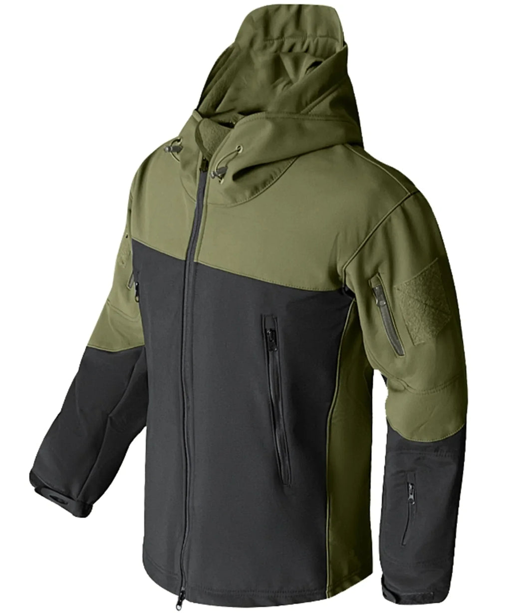 Men's Parka in Camouflage with Adjustable Hood