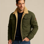 Men's Fleece-Lined Winter Coat – Button Front, Five Colours