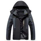Men's Fleece-Lined Hooded Winter Parka – Waterproof Utility Layer