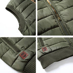 Men's faux fur-Lined Padded Gilet – Insulated Winter Vest