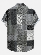 Men's Printed Shirt and Swim Shorts Set – Regular Fit Summer Holiday Co-Ord