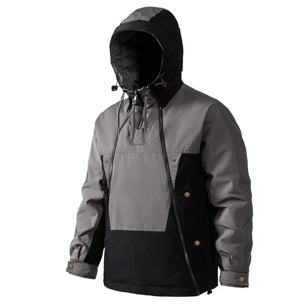 Men's Waterproof Hooded Down Anorak Jacket
