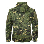 Men's Hooded Parka with Camouflage Pattern