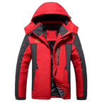 Men's Fleece-Lined Hooded Winter Parka – Waterproof Utility Layer