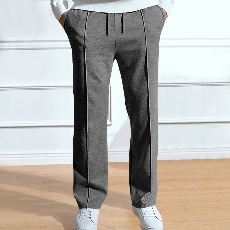 Men's Flexible Smart Trousers – Clean Minimal Line
