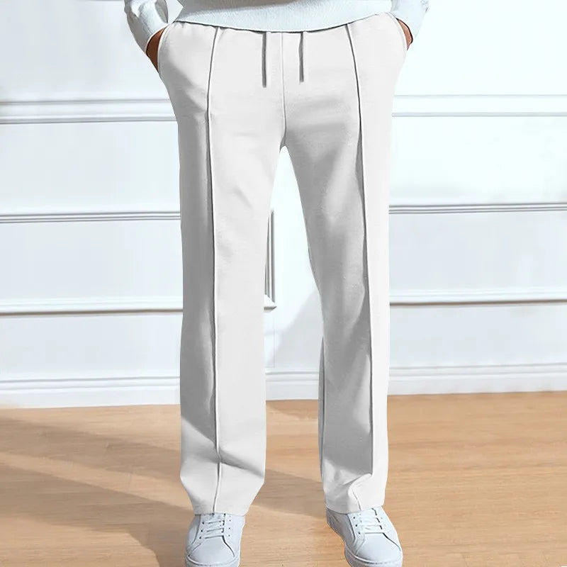 Men's Flexible Smart Trousers – Clean Minimal Line