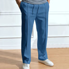 Men's Flexible Smart Trousers – Clean Minimal Line