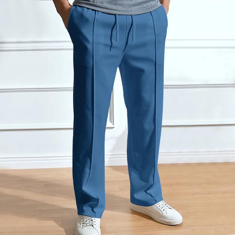 Men's Flexible Smart Trousers – Clean Minimal Line