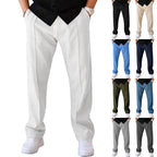 Men's Flexible Smart Trousers – Clean Minimal Line