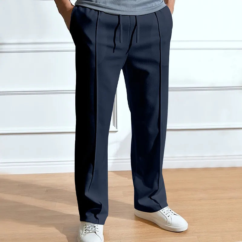 Men's Flexible Smart Trousers – Clean Minimal Line