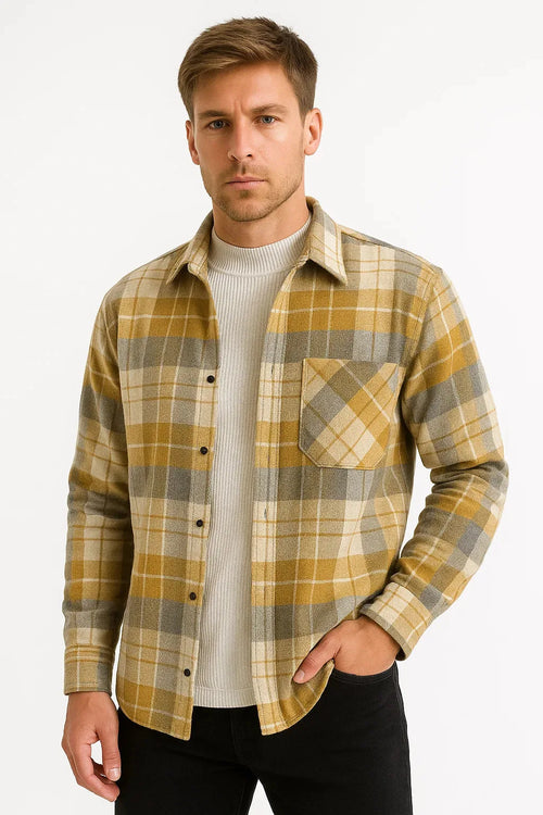 Men's Casual Shirt in Plaid – Style 2