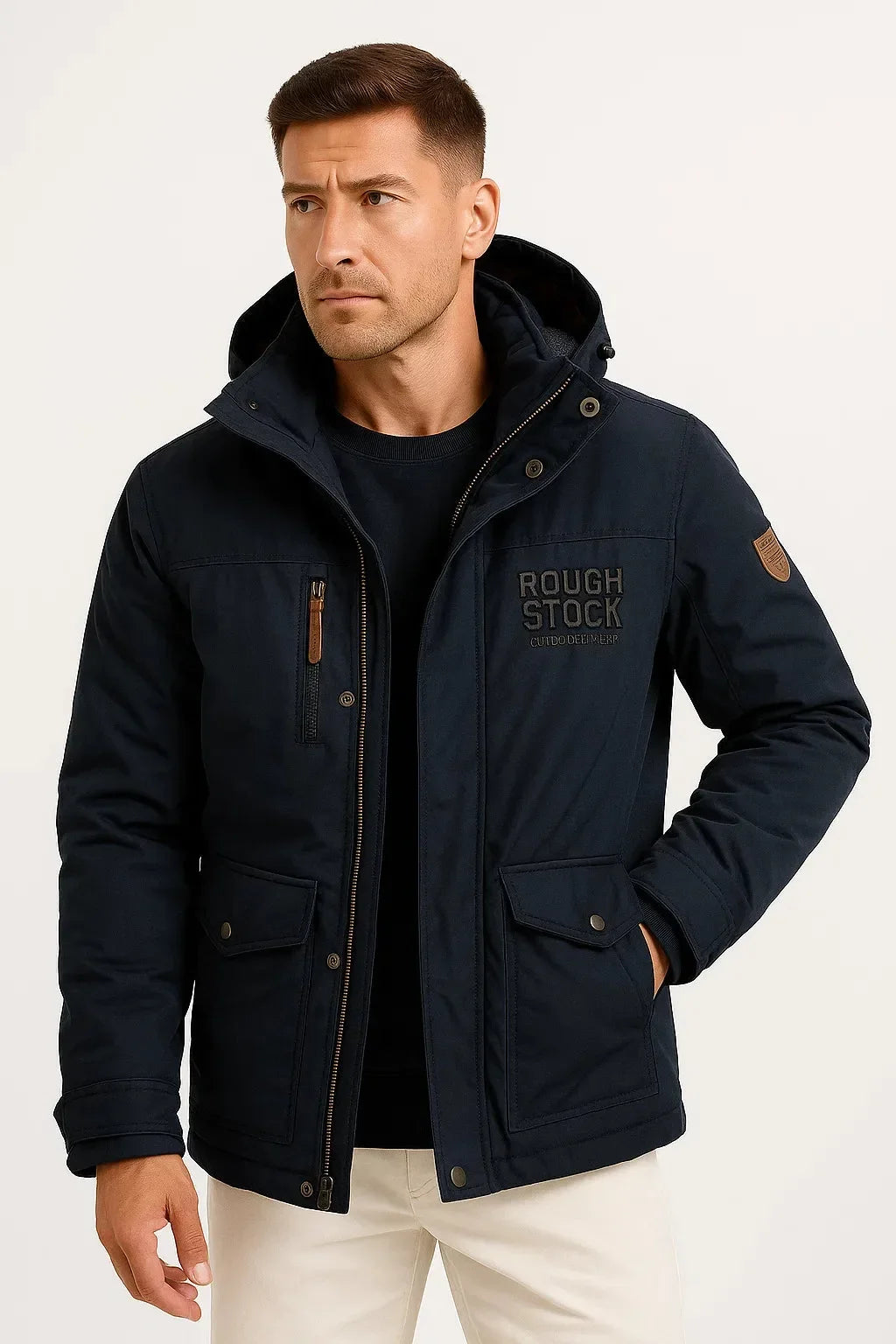 Men's Puffer Jacket with Hood – Style 3