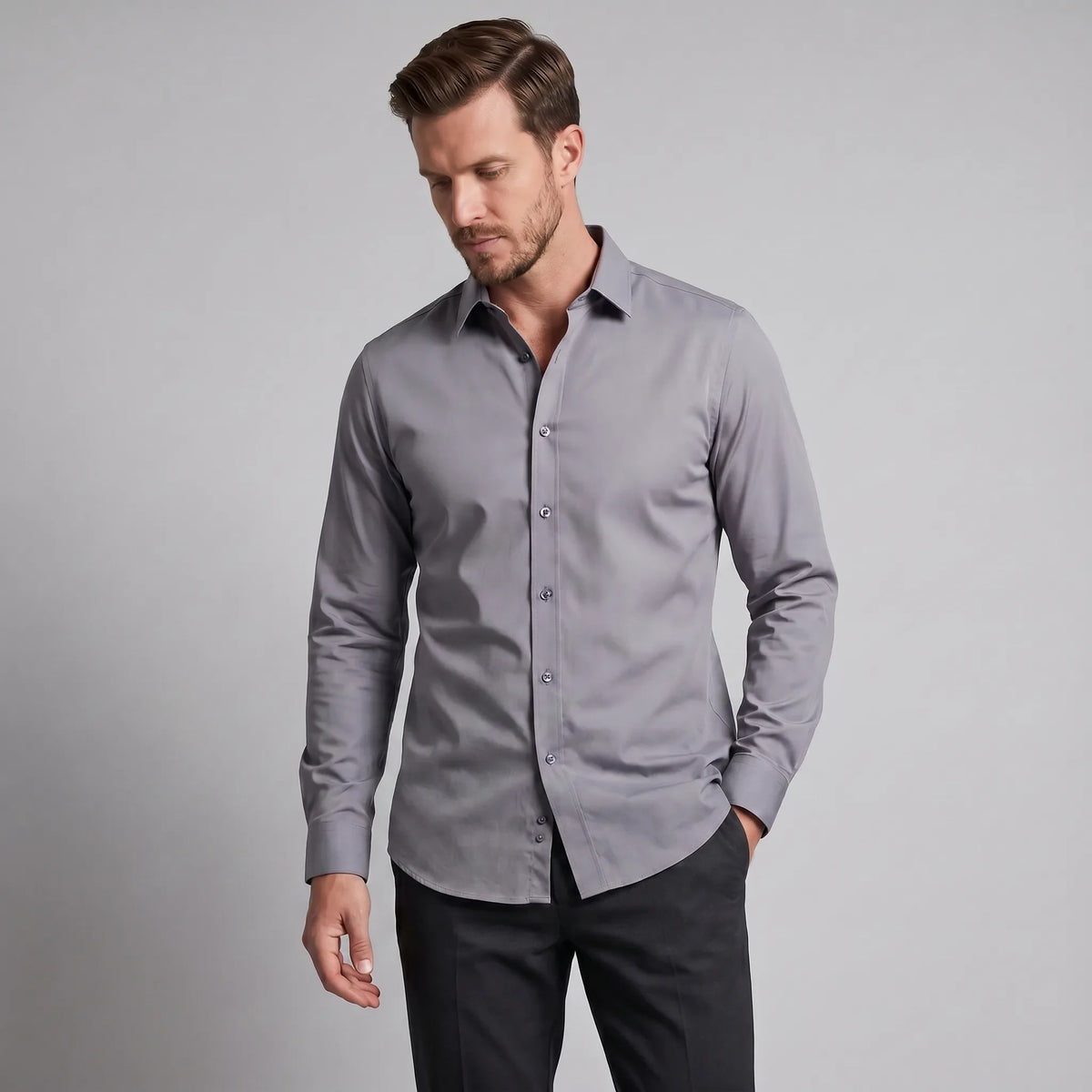 Men's Slim-fit Formal Shirt