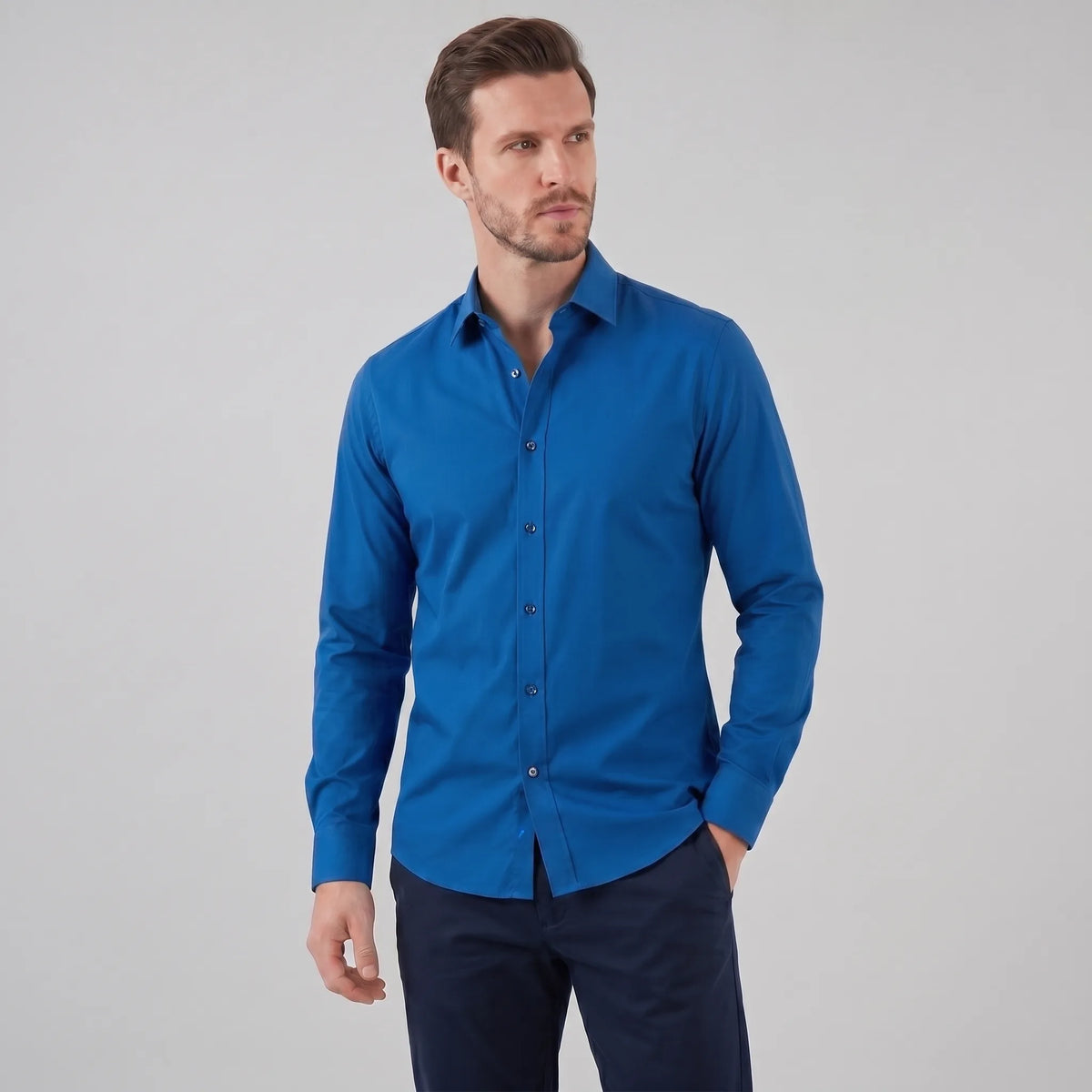 Men's Slim-fit Formal Shirt