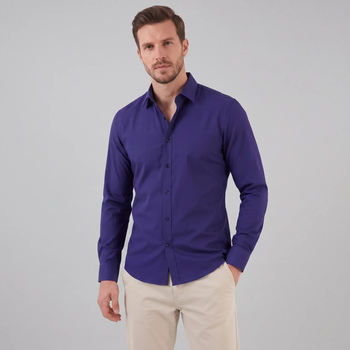 Men's Slim-fit Formal Shirt