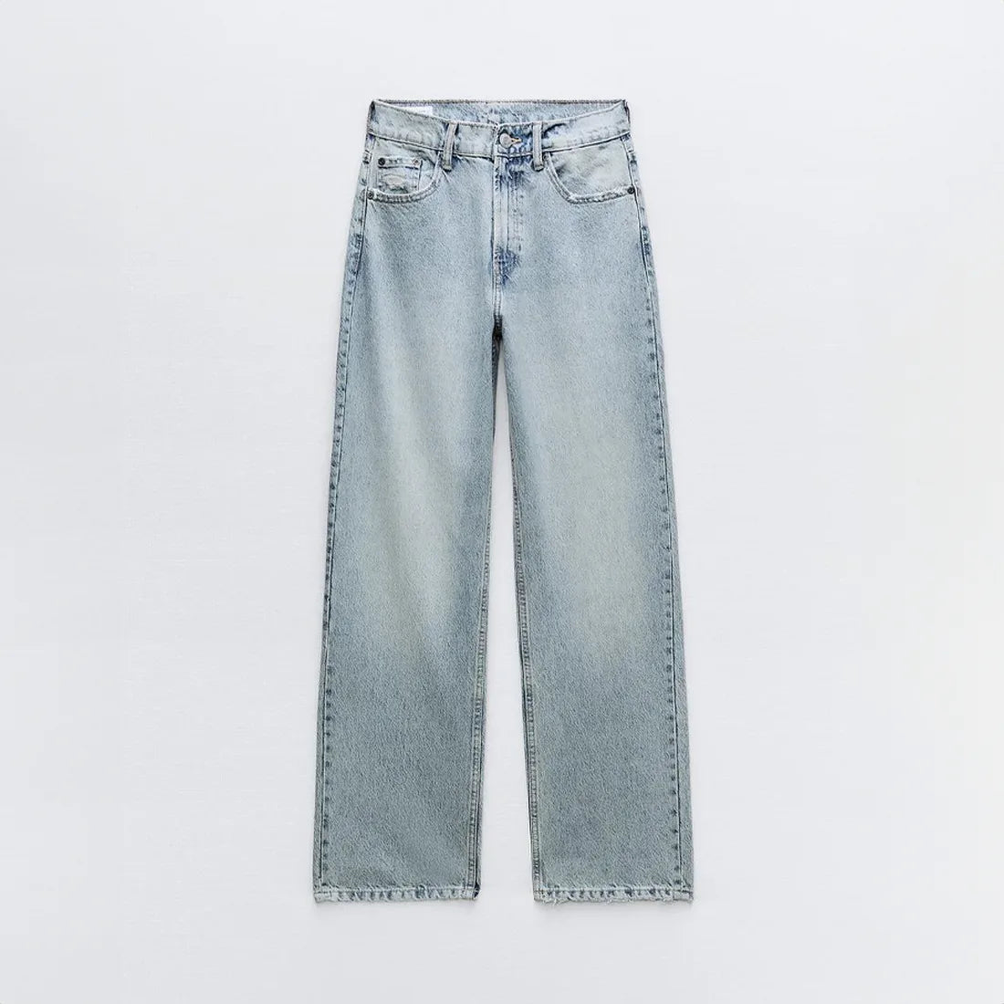 Women's Straight Leg Jeans with ripped details