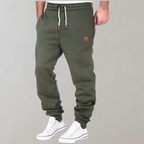 Men's Relaxed-Fit Drawstring Joggers – Cuffed Casual Trousers