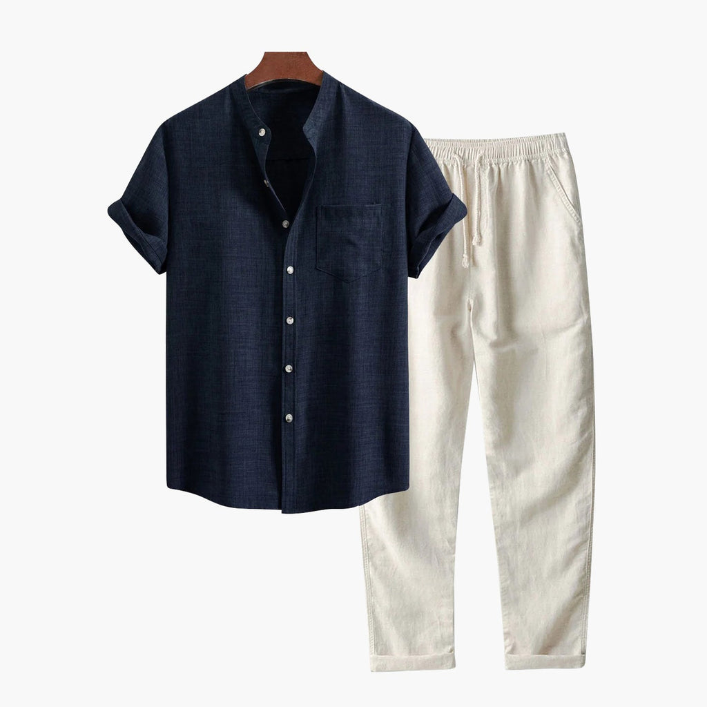 Men's Soft Shirt and Trouser Set – Fresh Summer Shades