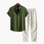 Men's Soft Shirt and Trouser Set – Fresh Summer Shades