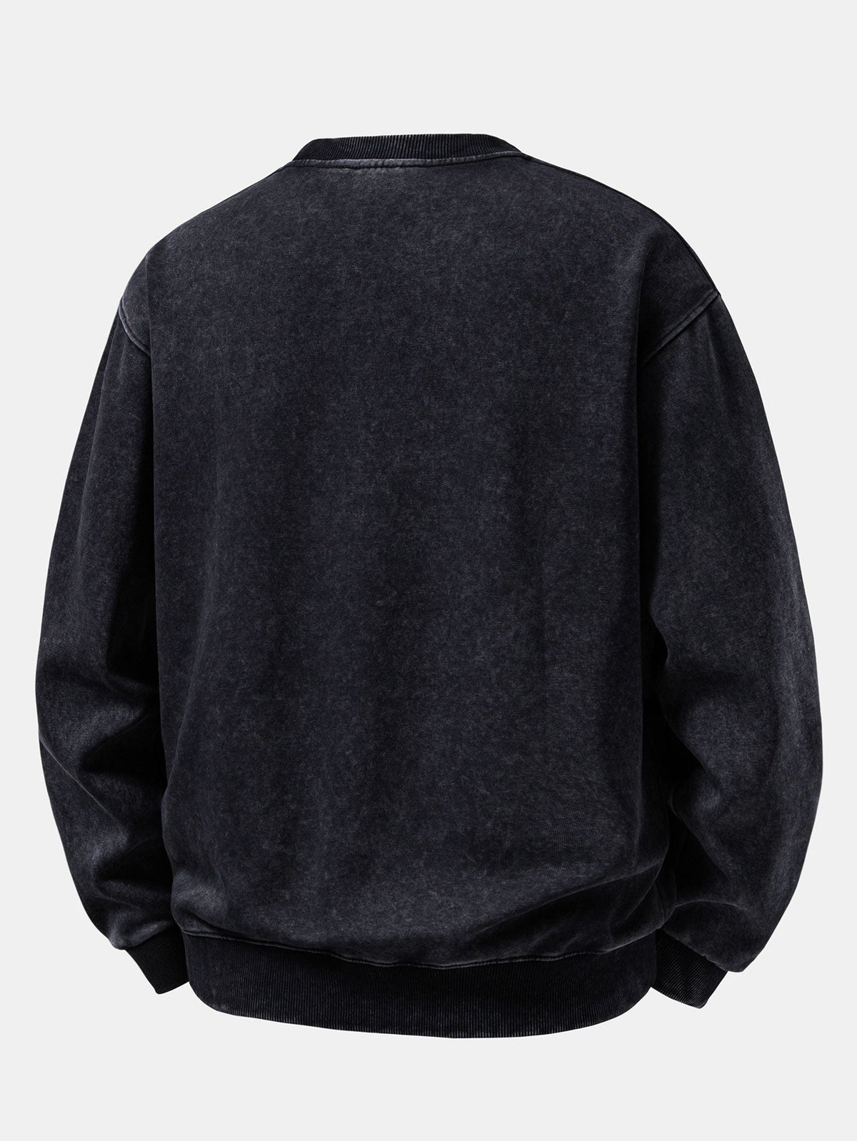 Men's Vintage Washed Cotton Crew Neck Sweatshirt