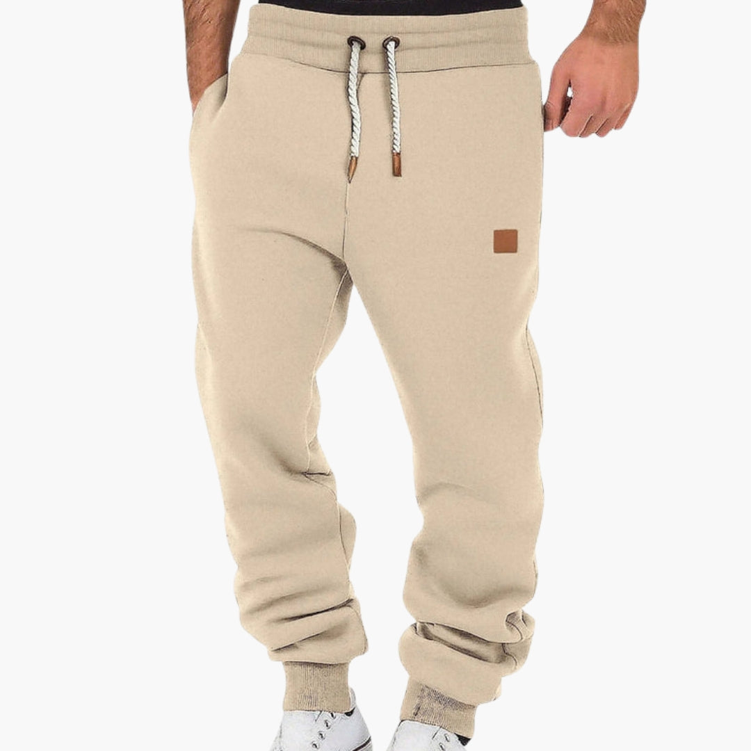 Men's Fleece Joggers with Elastic Waist – Relaxed Fit