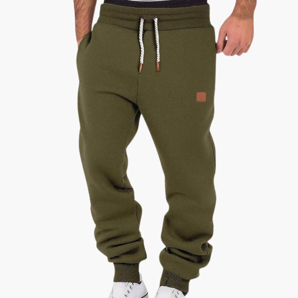 Men's Fleece Joggers with Elastic Waist – Relaxed Fit