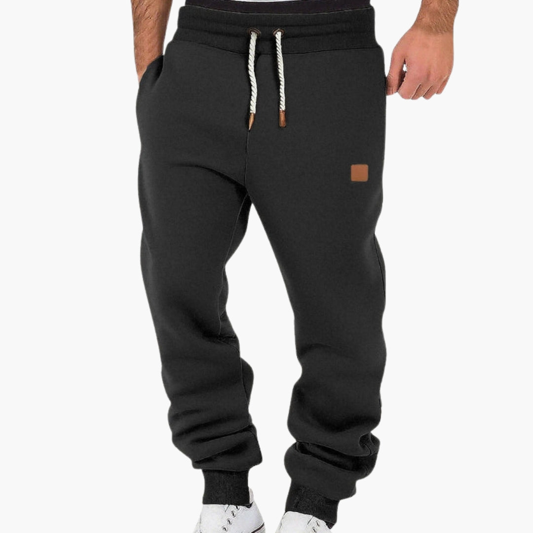 Men's Fleece Joggers with Elastic Waist – Relaxed Fit