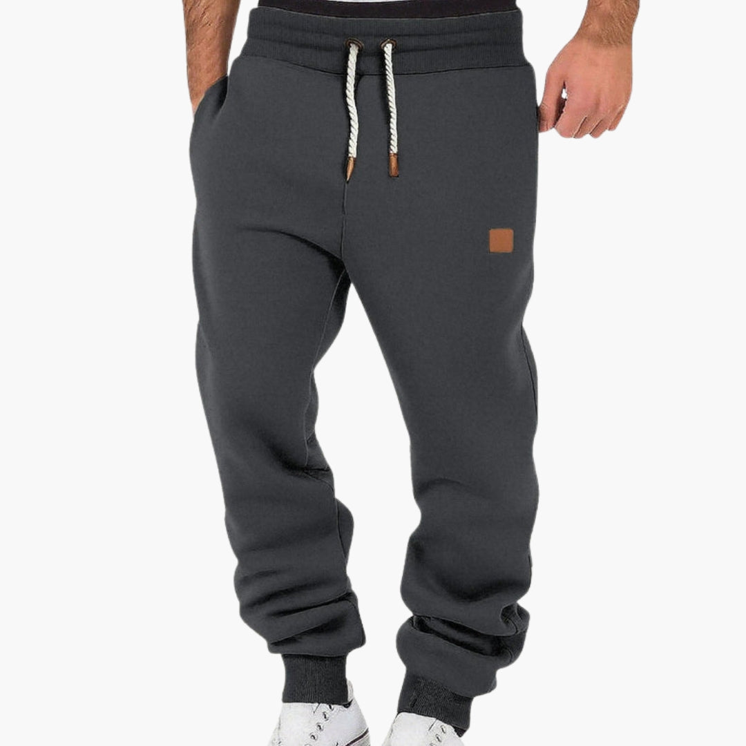 Men's Fleece Joggers with Elastic Waist – Relaxed Fit