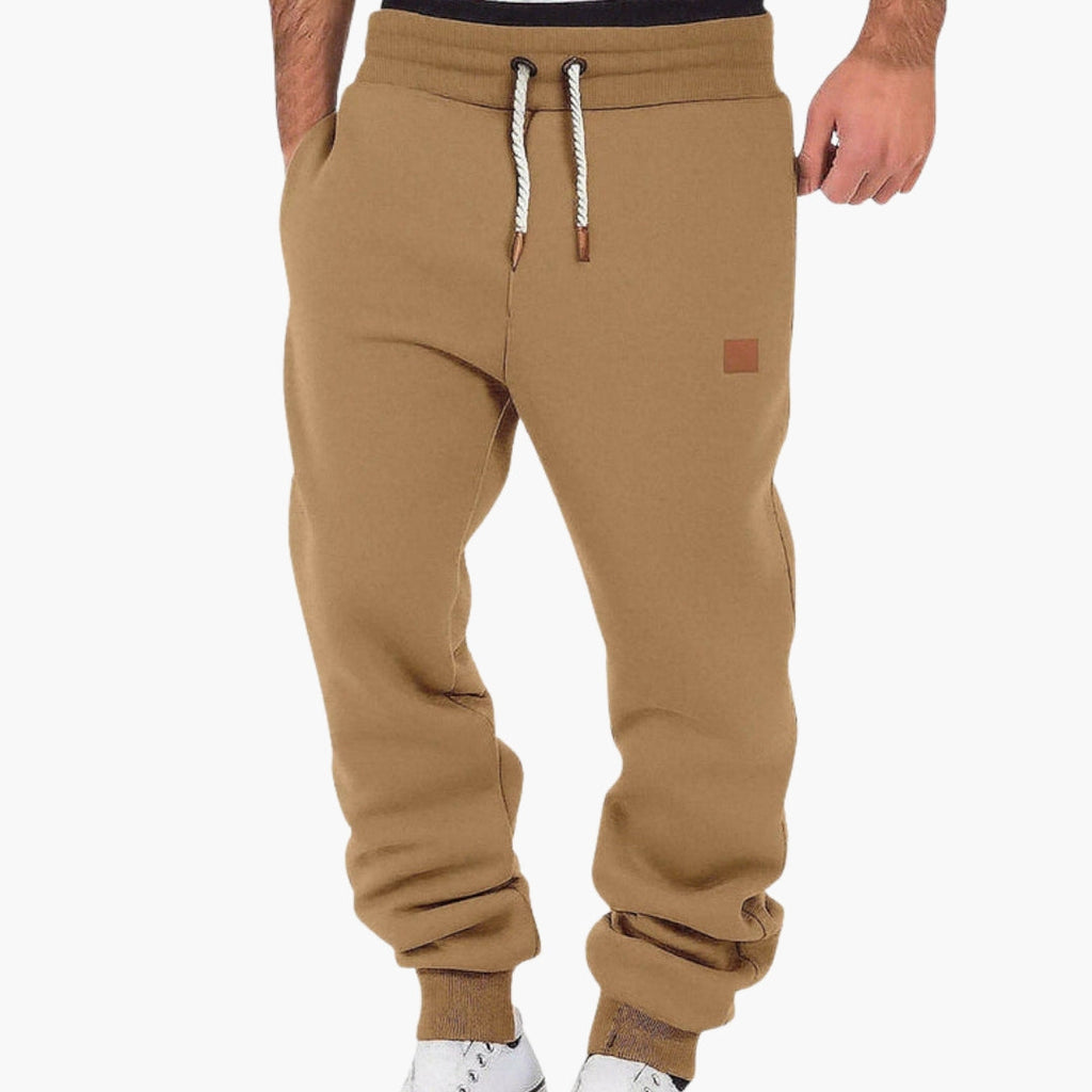 Men's Fleece Joggers with Elastic Waist – Relaxed Fit