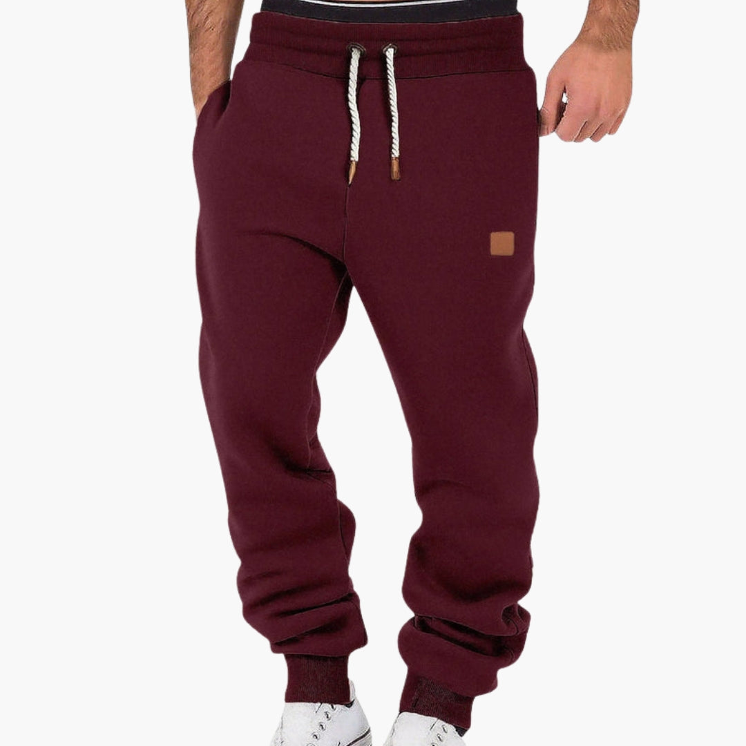 Men's Fleece Joggers with Elastic Waist – Relaxed Fit