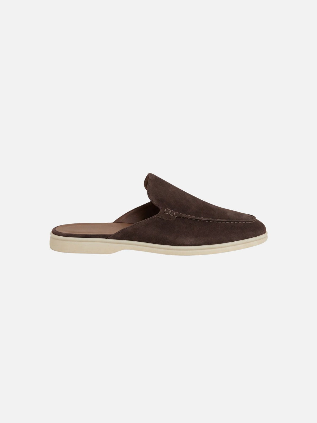 Men's Suede-Look Mule Loafers – Lightweight Slip-On Shoes