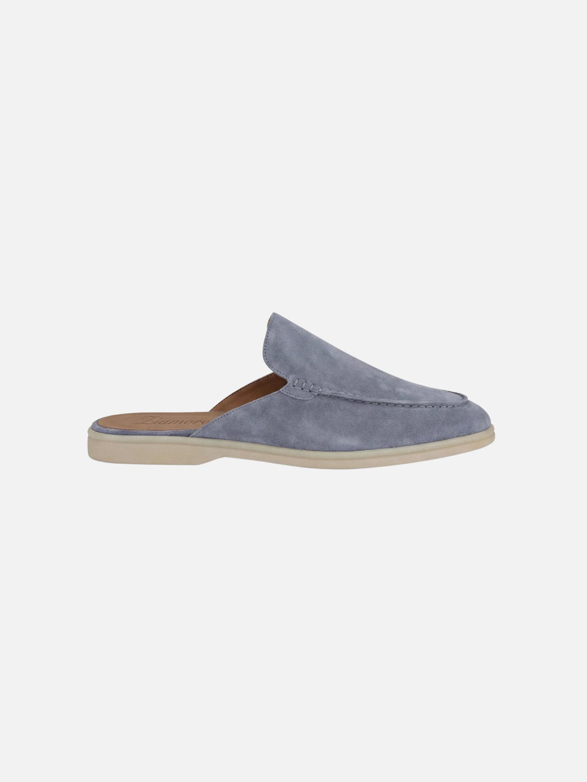 Men's Suede-Look Mule Loafers – Lightweight Slip-On Shoes