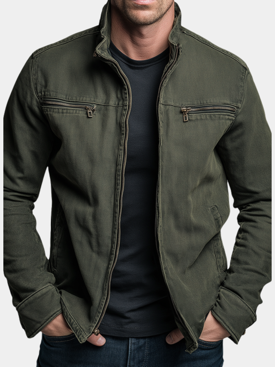 Men's Classic Cotton Jacket – Structured Everyday Outerwear