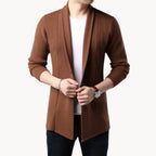 Men's Longline Open-Front Cardigan