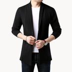 Men's Longline Open-Front Cardigan