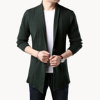 Men's Longline Open-Front Cardigan