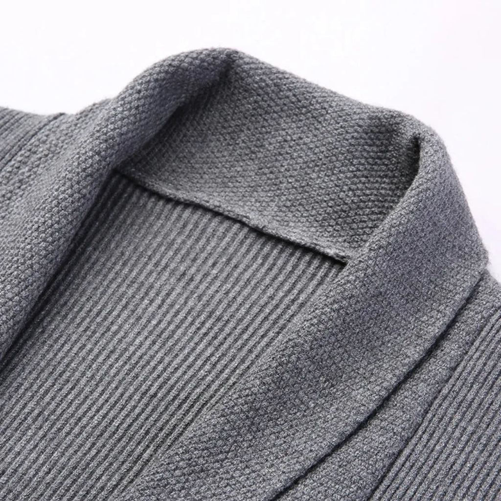 Men's Longline Open-Front Cardigan