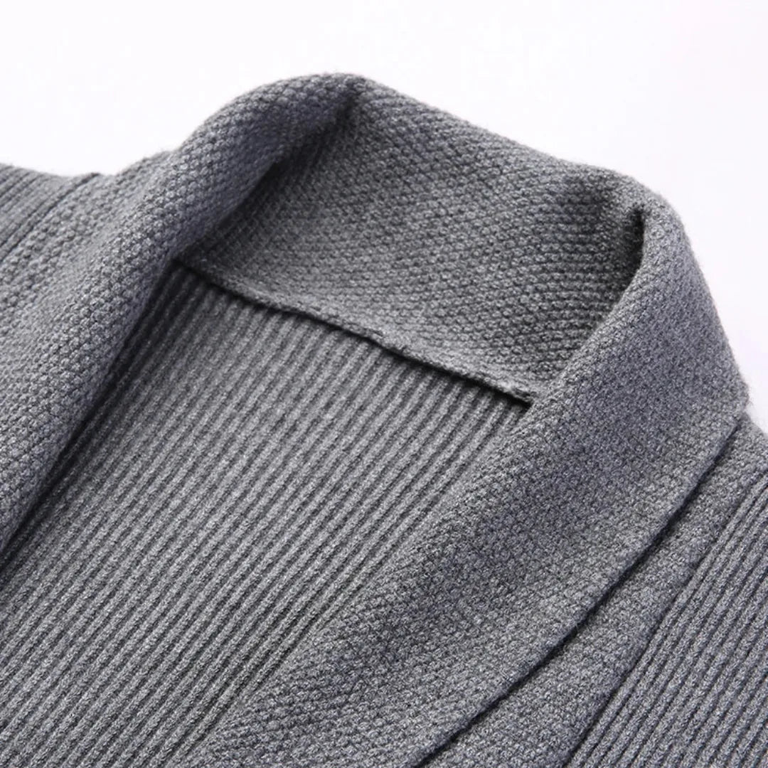 Men's Longline Open-Front Cardigan