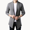 Men's Longline Open-Front Cardigan