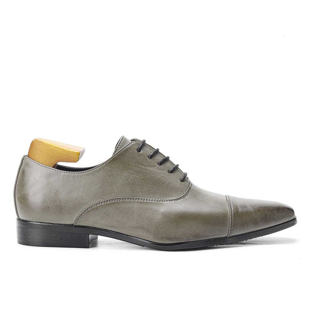 Men's leather-look Oxford Shoes – Cap-Toe Lace-Ups