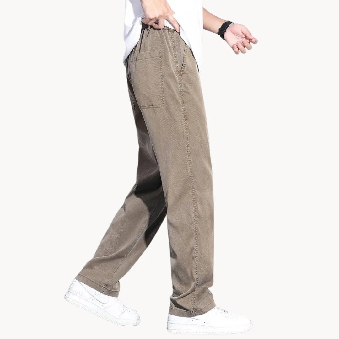 Men's Loose-Fit Straight Trousers