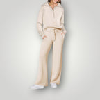 Women's Two-piece Trouser Lounge Set with hood and zip